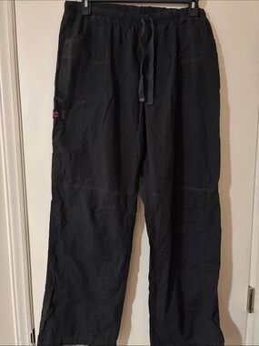 Wink Black Women's Cargo Scrub Pants